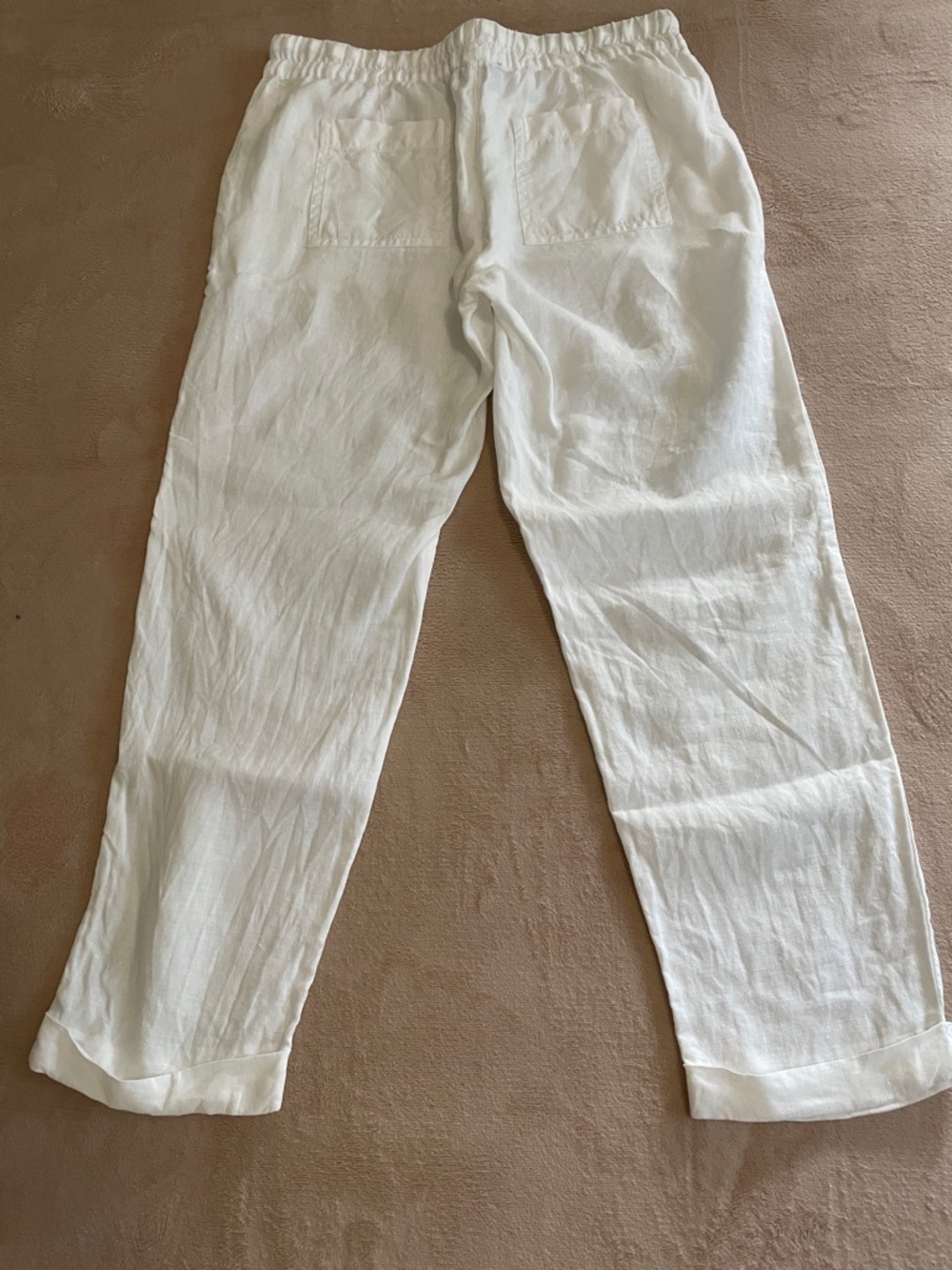 Linen drawstring pants - Picture 3 of 5